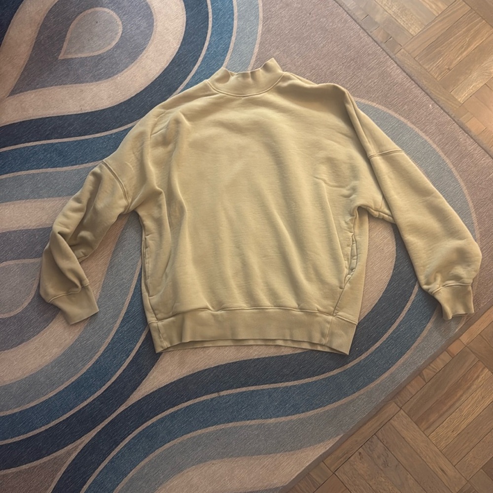 TNA Cozy AF Aritzia Green Sweatshirt